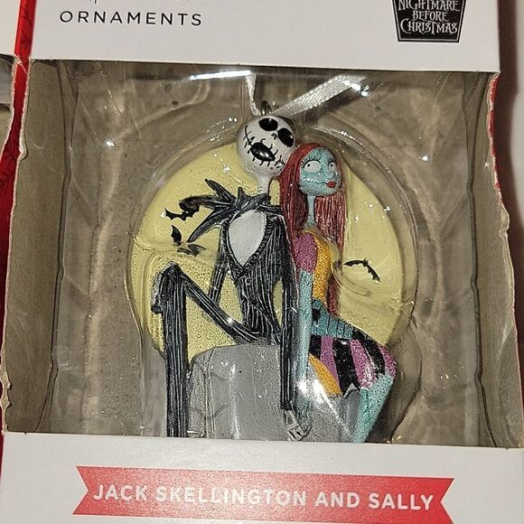 Hallmark Disney Nightmare Before Christmas Ornaments SET Of 3 JACK SALLY - Picture 4 of 7